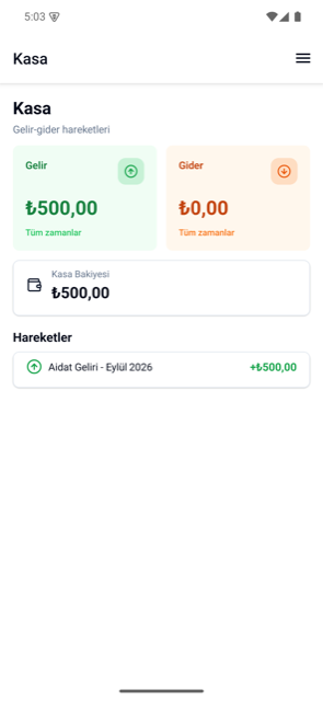 Yönetici 360 mobil kasa ekranı
